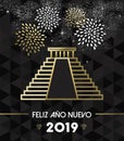 New Year 2019 mexico chichen itza travel gold