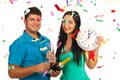 New year party Royalty Free Stock Photo