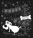 New Year Postcard Royalty Free Stock Photo