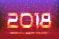 2018 New Year! Poster cyber