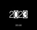 2023 new year poster illustration vector art typography for cover and web