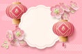 Lovely pink sakura background