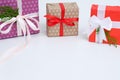 New year present shopping wrapped gift selection