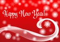 New Year red background