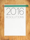 2016, New Year Resolutions Concept