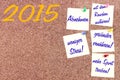 New Year resolutions German Royalty Free Stock Photo