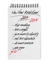 New year resolutions - same again 2014 Royalty Free Stock Photo