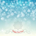 New Year retro background vector