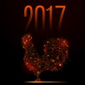 New year rooster Royalty Free Stock Photo