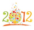 New year's background - 2012 Royalty Free Stock Photo