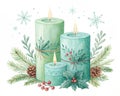 New Year\'s candles Royalty Free Stock Photo