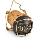 2022 New Year`s Champagne Cap isolated