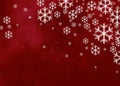 New Year`s and Christmas abstract textured red background with snowflakes. New Year Christmas background texture Texture Snowflak