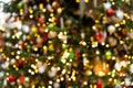 New Year's Christmas bokeh from Christmas lights. New Year's Eve 2022, background Royalty Free Stock Photo