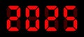 2025 New Year\'S Countdown. Happy New Year 2025 Countdown Clocks. 2025 Analog New year counter. Electric counter