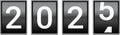 2025 New Year\'S Countdown. Happy New Year 2025 Countdown Clocks. 2025 Analog New year counter. Electric counter