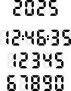 2025 New Year\'S Countdown. Happy New Year 2025 Countdown Clocks. 2025 Analog New year counter. Electric counter