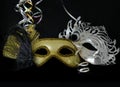 New Year`s Eve carnival masks Royalty Free Stock Photo