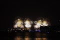 New Year`s Eve in Dubai, fireworks Royalty Free Stock Photo