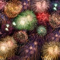 New Year`s Eve fireworks background years year square firework
