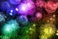 New Year`s Eve fireworks colorful background years year firework Royalty Free Stock Photo