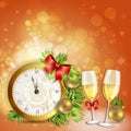 New year's eve greeting card Royalty Free Stock Photo