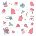 New Year`s Eve icon set eps10; jpg version also available Royalty Free Stock Photo