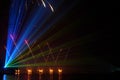 New Year`s Eve 2022 laser and fireworks multimedia show in Titan park in Bucharest