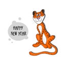 New Year\'s Eve Striped Tiger