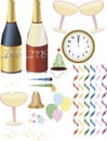 New Year's Eve Supplies Royalty Free Stock Photo