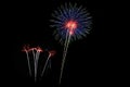 The New Year's fireworks Royalty Free Stock Photo