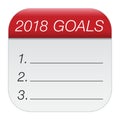 New Year`s goals 2018.