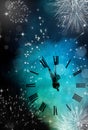 New Year's at midnight Royalty Free Stock Photo