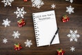 2023 New Year`s Resolution Text on Note Pad