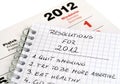New Year's resolutions Royalty Free Stock Photo