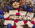 New Year`s Resolutions concept