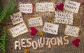 New Year`s Resolutions concept