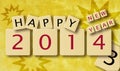 New Year's scrabble Royalty Free Stock Photo