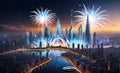 New Year\'s Sparkling Sky: Fireworks Spectacular\