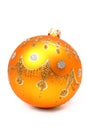 New Year's sphere of orange color