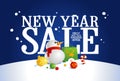 New year sale banner.