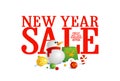 New year sale design.