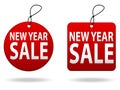New Year Sale Tags Royalty Free Stock Photo