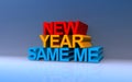 new year same me on blue Royalty Free Stock Photo