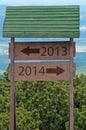 New Year 2014 sign