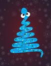 New year snake gift card tree