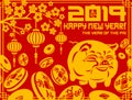 2019 new year symbol pig