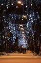 New year time in Saint-Petersburg, Russia