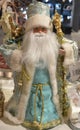 A New Year Toy, Colorful Russian Father Frost in a Shop Window