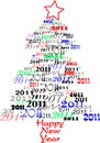 New year tree 2011 Royalty Free Stock Photo